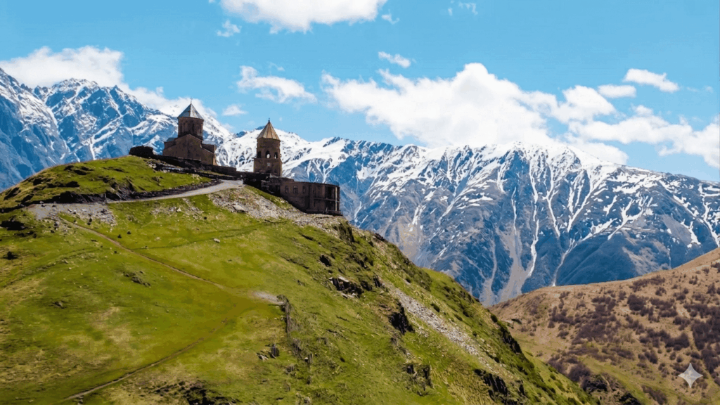 gergeti trinity church kazbegi georgia tour